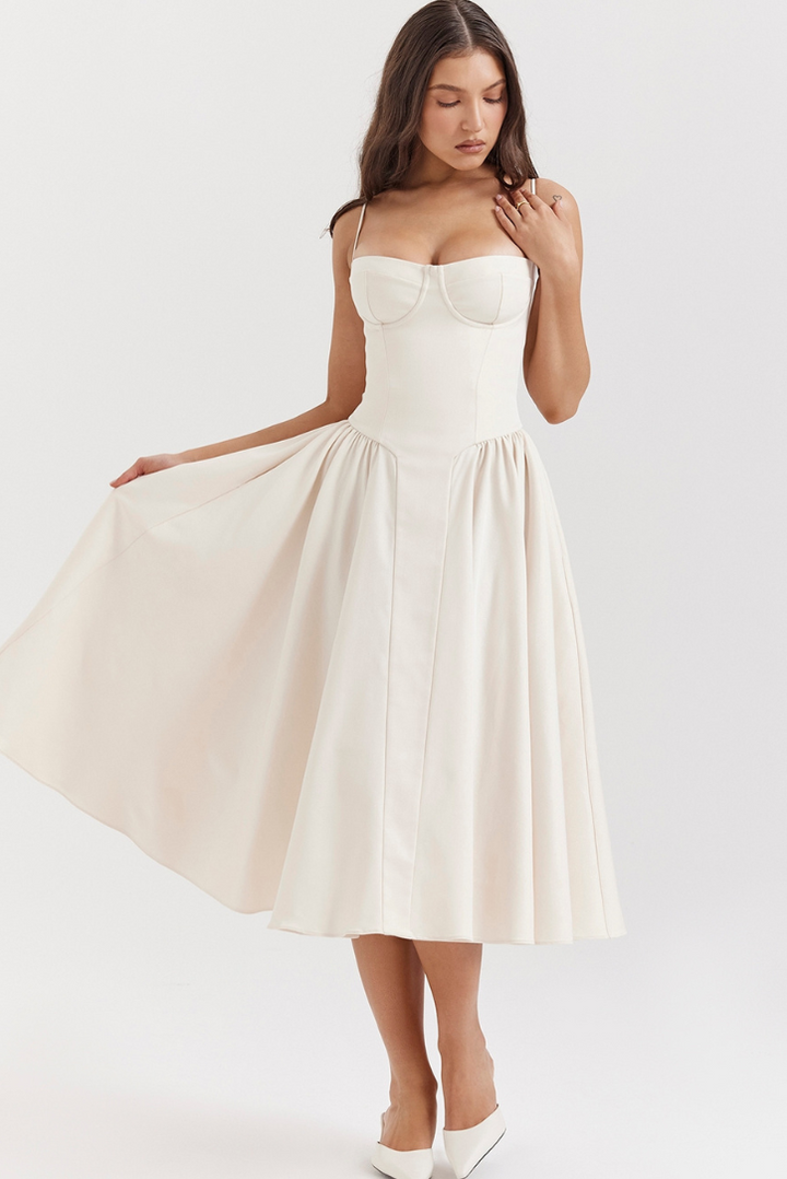 leah midi dress Leah Midi- Ivory