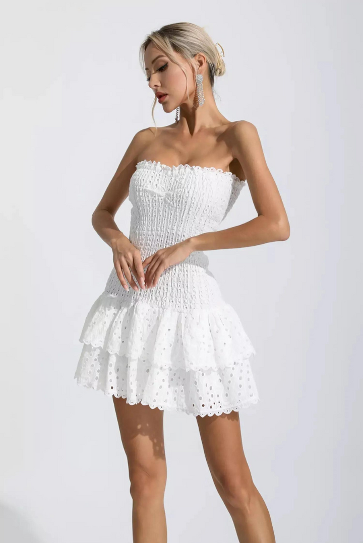Monaco Mini Dress- White